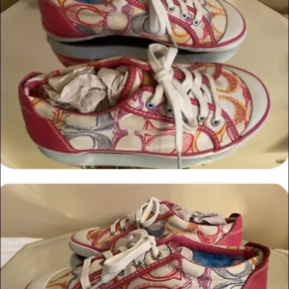 Coach Barrett Wom 8 C-Logo Sneakers Flats in Excellent Pre-owned Condition - Picture 3 of 6